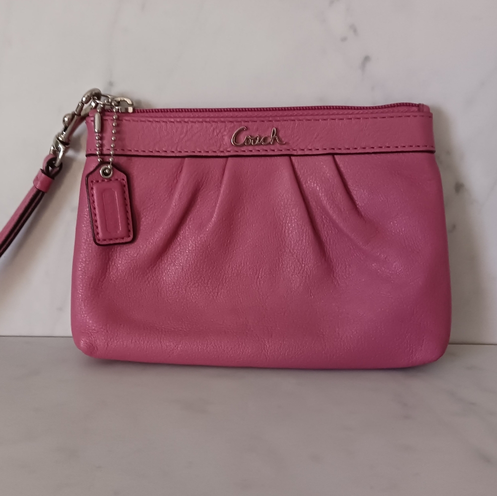 Coach Pink Leather Wrislet